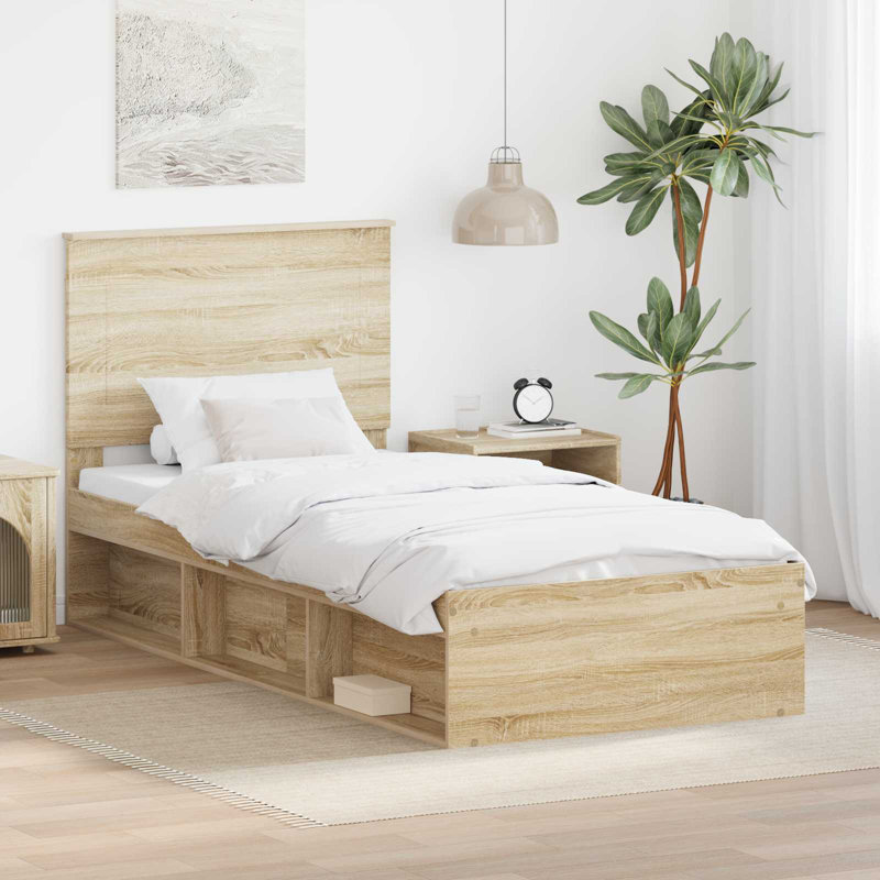 Solid Wood Bed, Sonoma, Single (3')