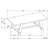 Gavilon Brown Rectangular Trestle Base Dining Table