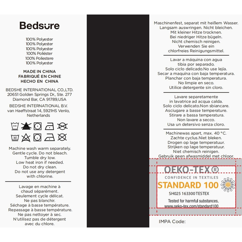 Bedsure Polyester Microfiber Sheet Set Hotel Luxury Sheets, Easy Care Cooling Bed Sheet Set, Ivory, King 