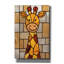  «Stain Glass Baby Giraffe» par Rich Monet, art mural sur toile, 26 po x 40 po
