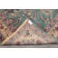 Tapis floral turquoise en laine noué à la main 9 x 12 pi 1 po