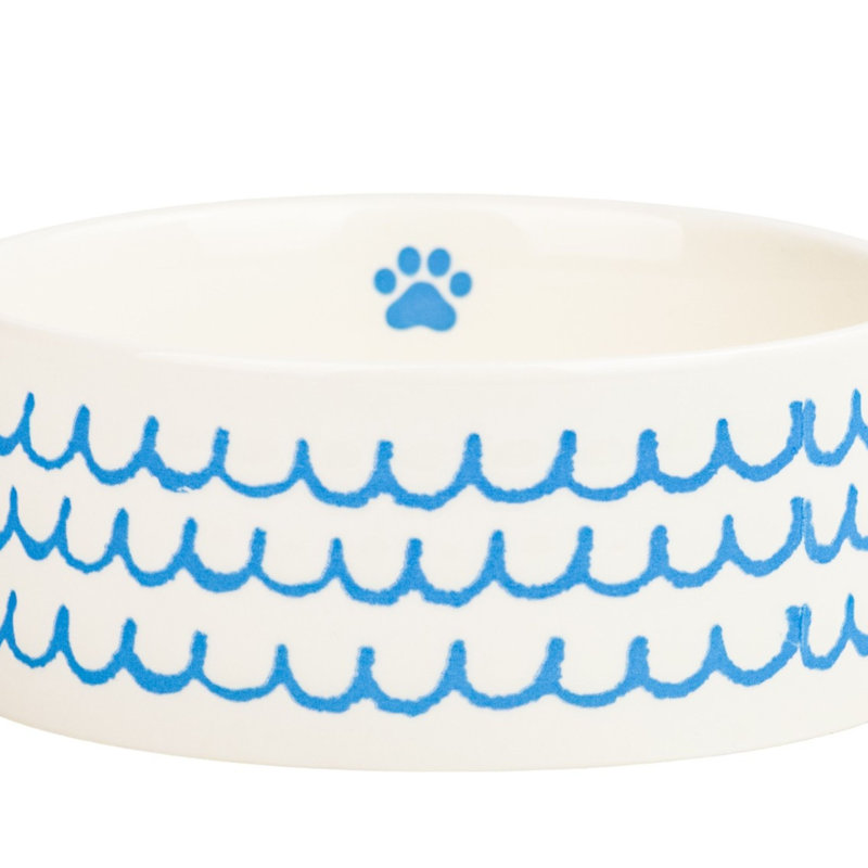 10 bols pour animaux 10 Strawberry Street Ruffles & Paws, Bleu