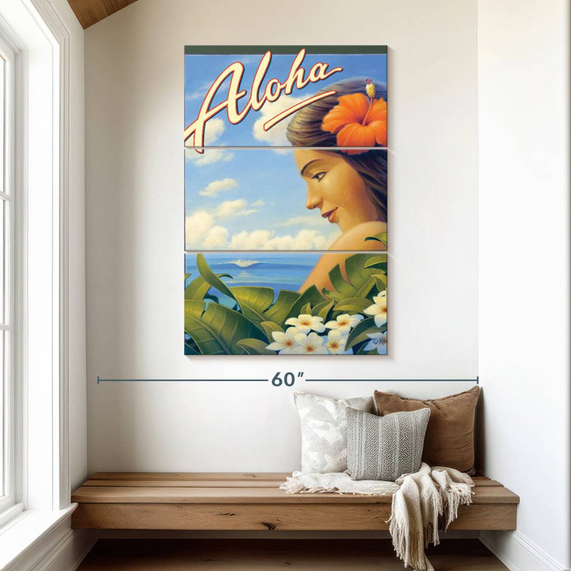 Aloha Hawaii Girl, H 50 po x l 32 po