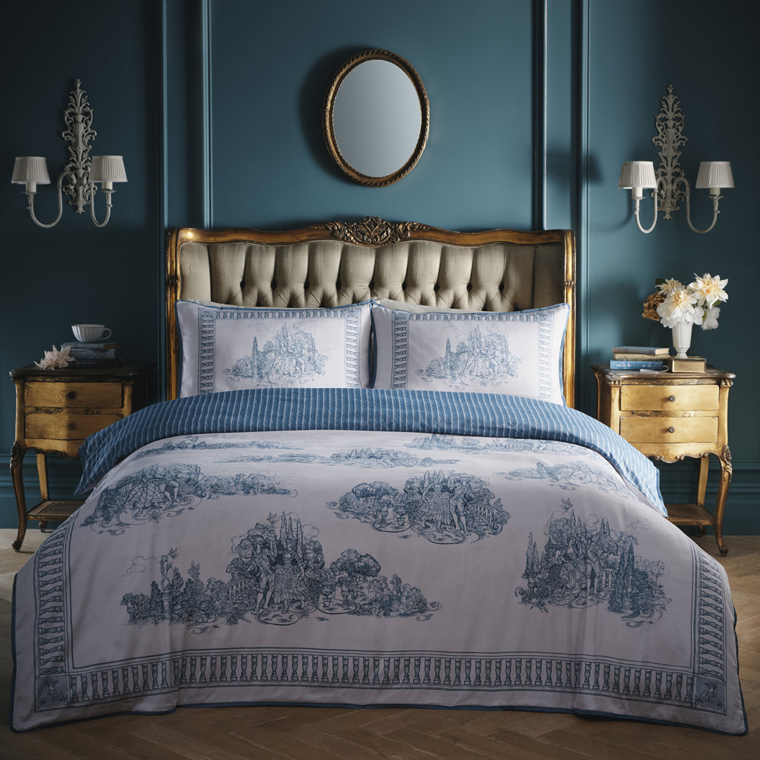 Laurence Llewelyn-Bowen Tuscan Toile Duvet Cover Set Blue