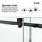 44-49" W X 76" H Frameless Single Sliding Shower Door with 3/8" Clear Tempered Glass - Square Top Rail-114773351
