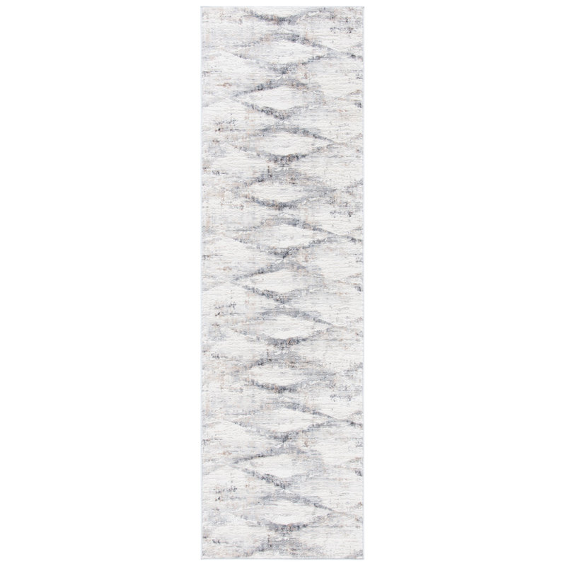 Knisley Cotton Geometric Rug, Runner 2'3" x 8'