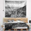Tapisserie noire et blanche Sunrise Beach-28507800