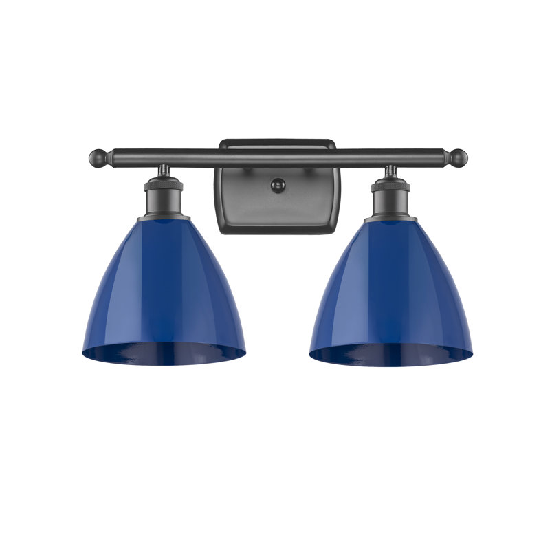 Amylee 2 - Light Dimmable Vanity Light, Blue, Oil Rubbed Bronze