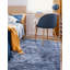 Tapis bleu à rayures Mitzy-1860981859