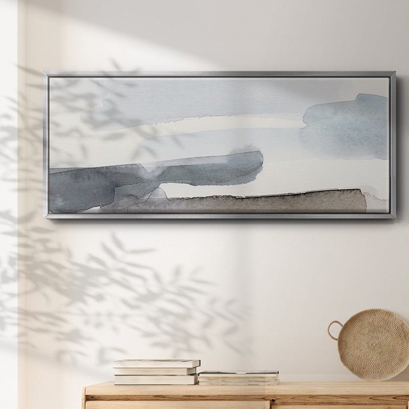 Coastal Tones IV - toile encadrée, H 8 po x l 20 po