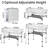 Caelee Rectangular Outdoor Folding Picnic Table