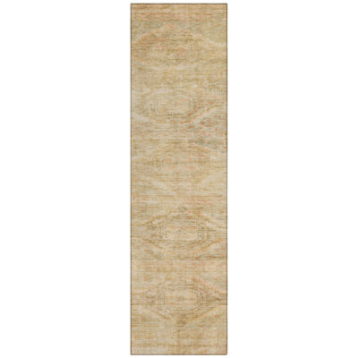 Emalisse Ivory Washable Indoor-Outdoor Rug - LOOMLAN