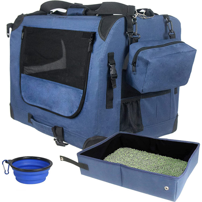 Grande cage pour chat 60,96 Cm X 41,93 Cm X 41,93 Cm, Bleu