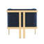 Chaise longue en velours Paramount-661117871