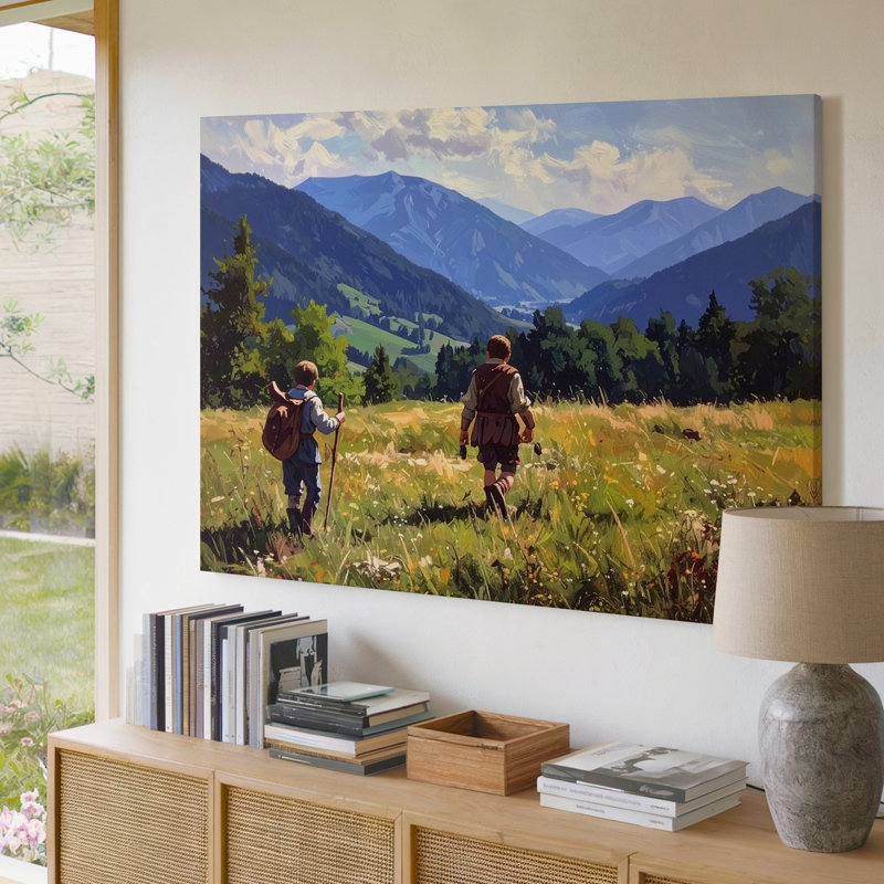 Art mural sur toile, "Pastoral Quest", H 20 po x l 30 po
