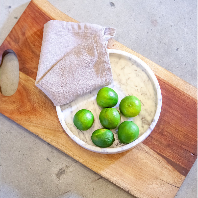 Matheson Marble Tray, 1.5" H x 9" W x 9" D