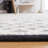 Jacques Hand Woven Wool/Cotton Southwestern Rug in Ivory/Black-1334039285