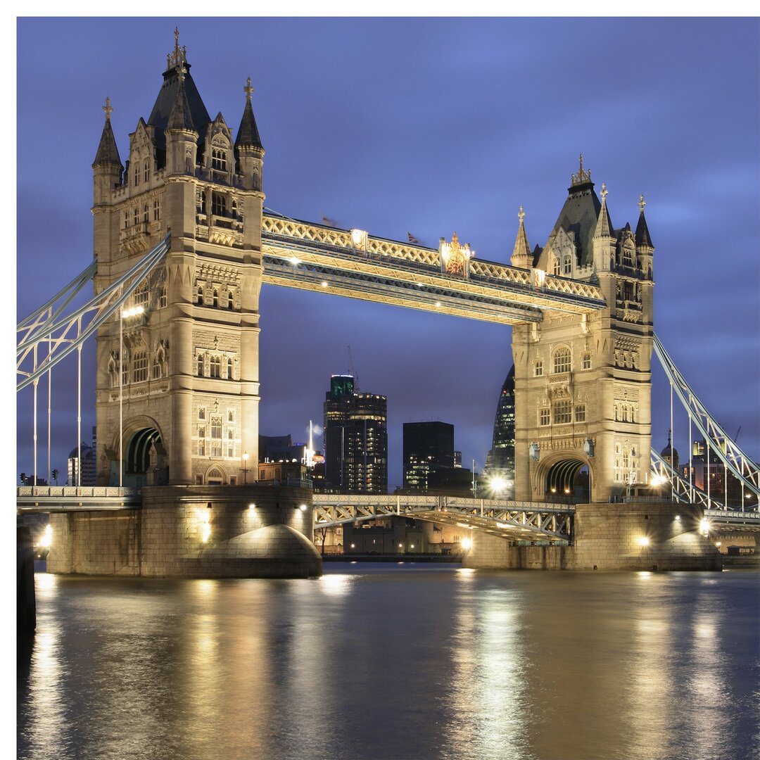 Strukturierte Tapete London Tower Bridge by Night