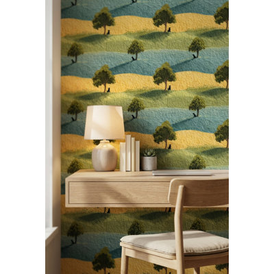 Papier peint paysage naturel Shades of Green