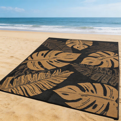 Grand tapis d'extérieur avec sac et piquets portatifs pour terrasse