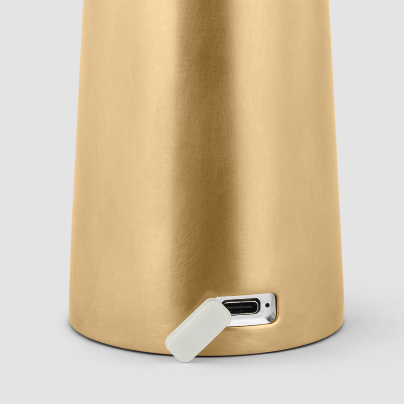 Sesa Short Accent Rechargeable Table Lamp, Gold