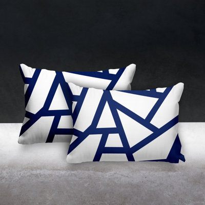 Geometric Outdoor Reversible Throw Pillow