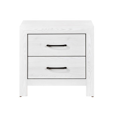 Table de chevet moderne 1pc avec quincaillerie 2X tiroirs