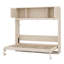 Lit escamotable double avec armoires de rangement