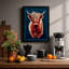 Highland Cattle Portrait Boho - Print-136690897-136690899