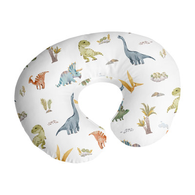 Watercolor Dinosaur Dino Nursing Pillow Cover Case