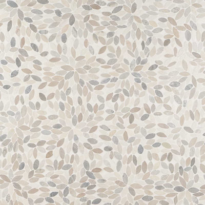 Nature Flower Carrara Marble Mosaic Tile