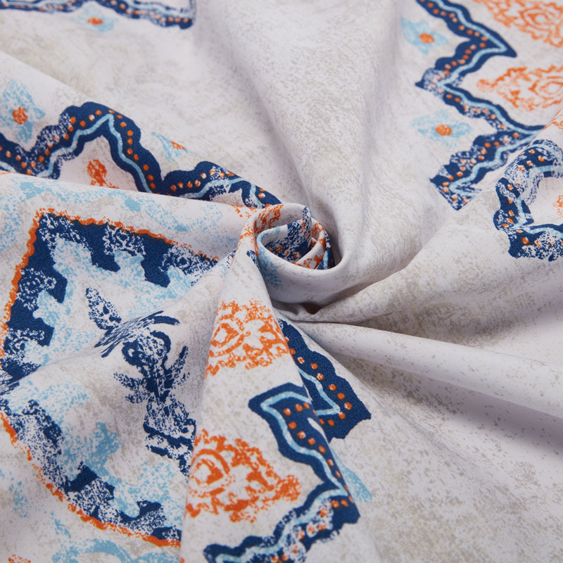 Polyester Twill Damask Duvet Cover, King Duvet Cover + 2 Shams