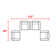 Ensemble de conversation modulaire avec coussins Madison