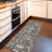 Ottohome Non-Slip Boxes Area Rug For Living Room, Hallway, Gray-733174534