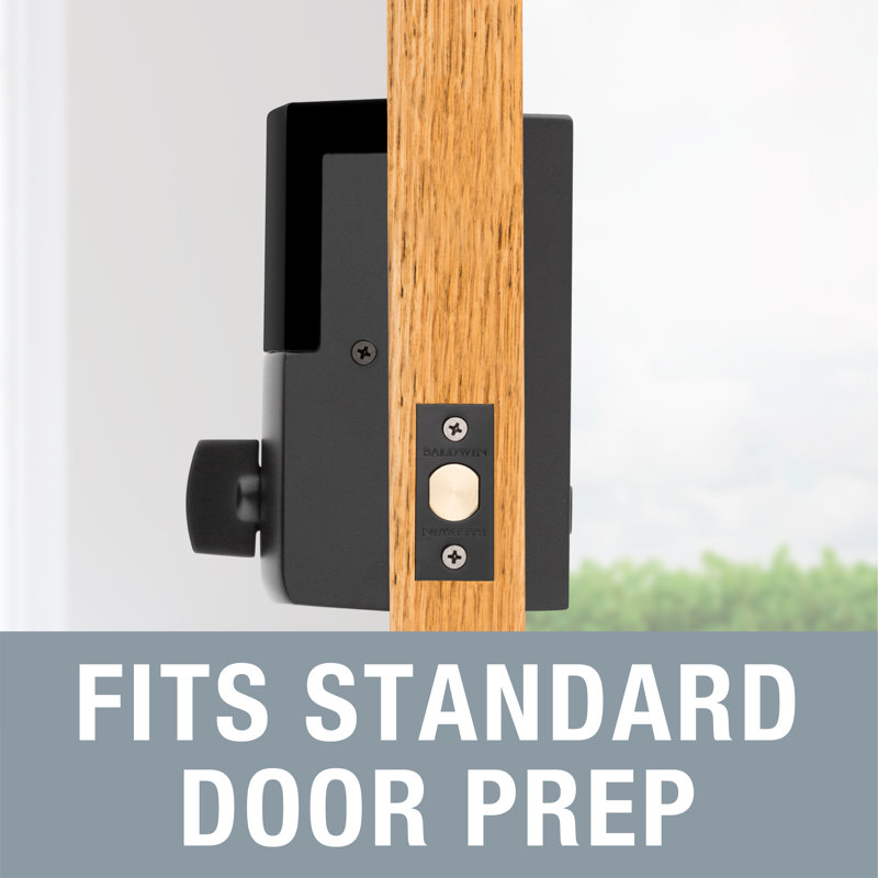 Satin Black Electronic Deadbolt with Touchscreen Keypad
