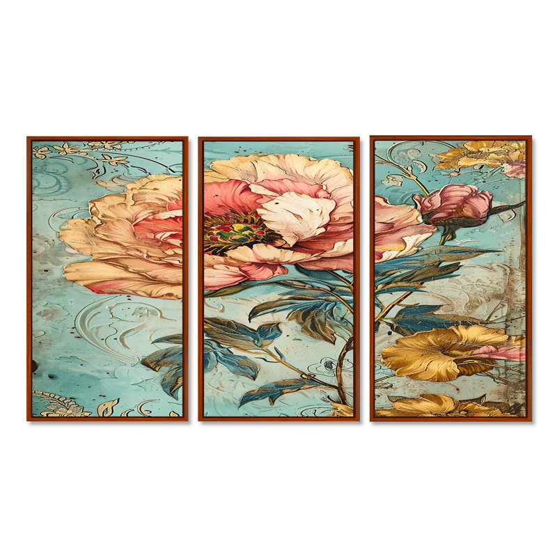 Ensemble de salon Elkton - pivoine, Brun, H 32 po x l 48 po