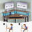 Loferski Corner Desk with Power Outlets & LED Lights, Triangle Corner Desk with Monitor Stand & Keyboard Tray for Small Space-605911286