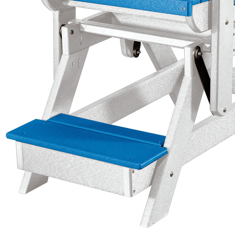 Chaise en plastique Haven, Blanc, Bleu