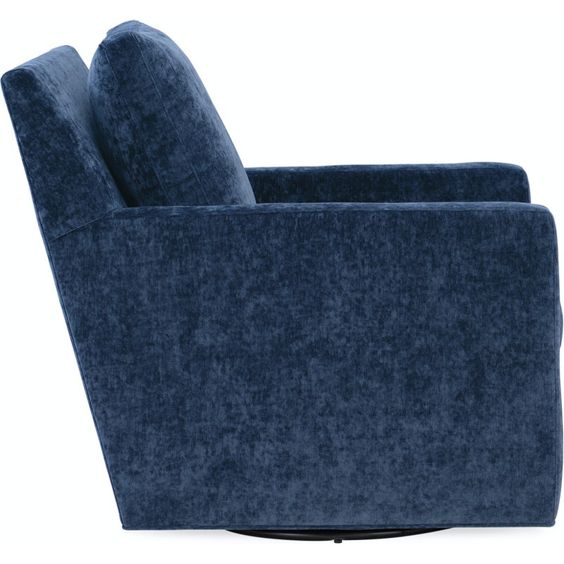 Jaxon Leather Swivel Armchair, Swivel - Standard, Aline Fumo Genuine Leather