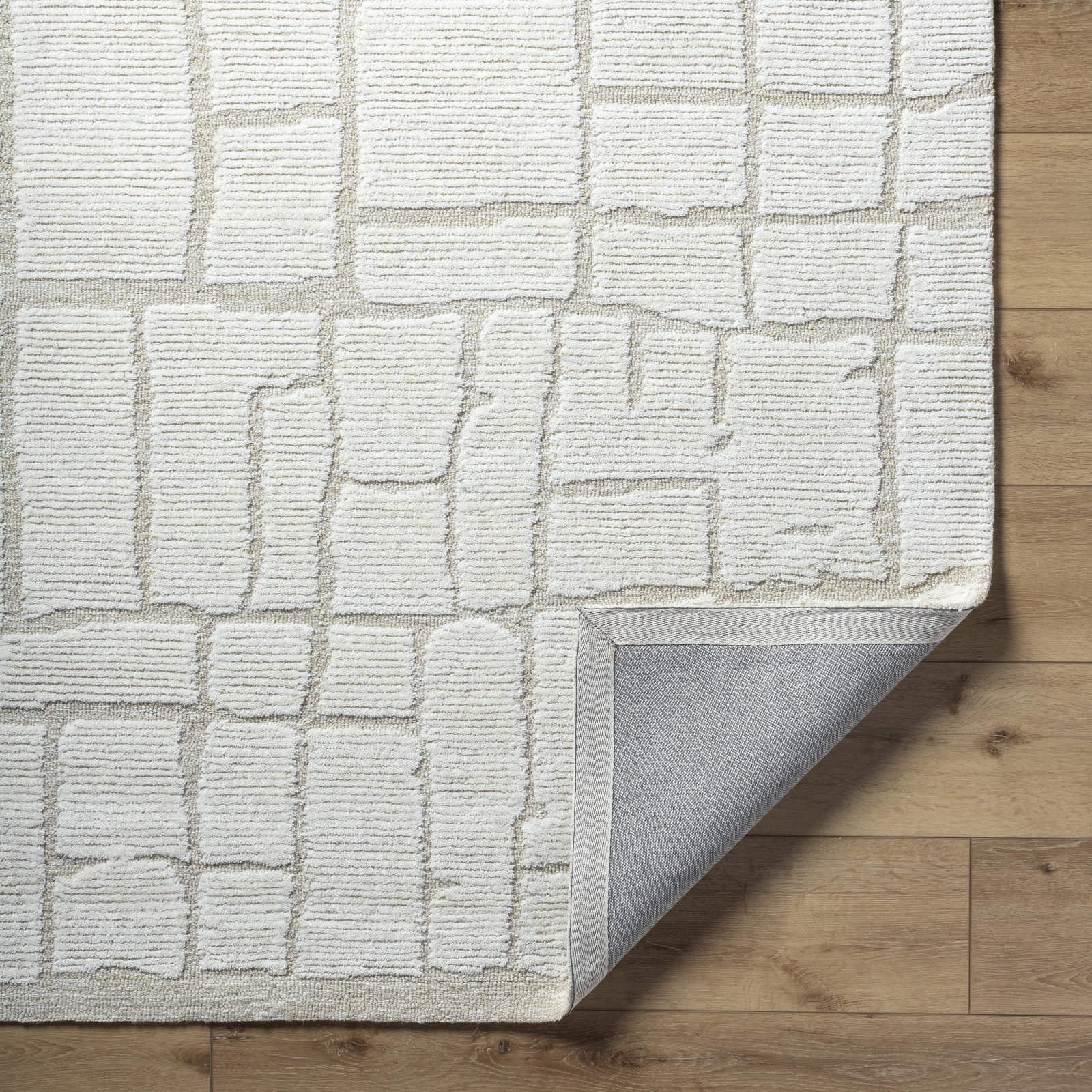 Hand-Tufted Abstract Rug, Rectangle 5' x 7'6"