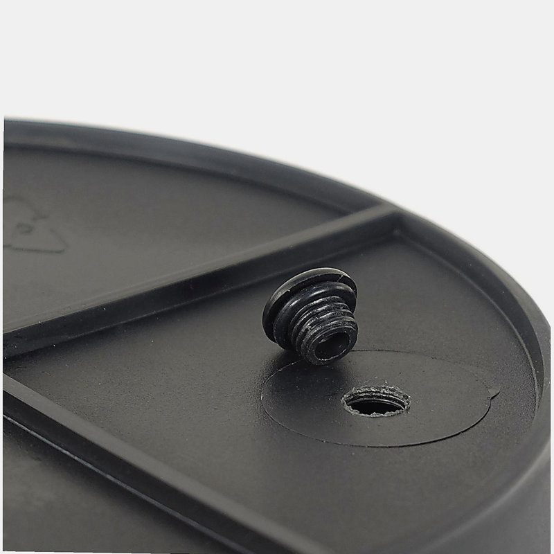 Jardinière décorative en osier 10,2 po pour l'intérieur et l'extérieur - ronde - gris, H 9,4 po x l 10,2 po x P 10,2 po, Grey