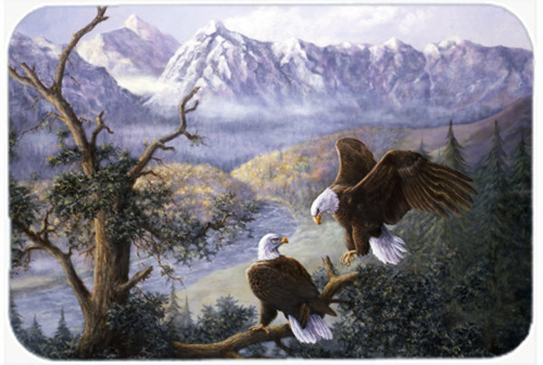 Caroline's Treasures Eagles Glass Cutting Board