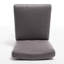 Tabouret de comptoir Kd (2), abat-jour gris, P 17,75 po x l 23,20 po x H 37,73 po, base en bois massif, tissu d'ameublement 100% gris chic et élégant