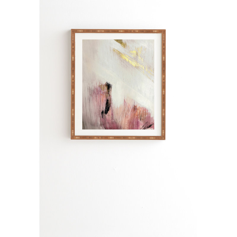 « Sunrise 2 »-impression d’art graphique, H 20 po x l 20 po x P 2 po, Armature en bambou, Pas de tapis