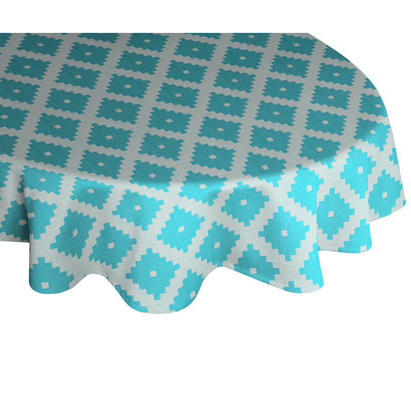 Esteban Tablecloth, 130cm W x 190cm L, Petrol