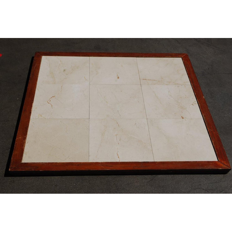 Crema 12'' x 12'' Marble Stone Look Wall & Floor Tile