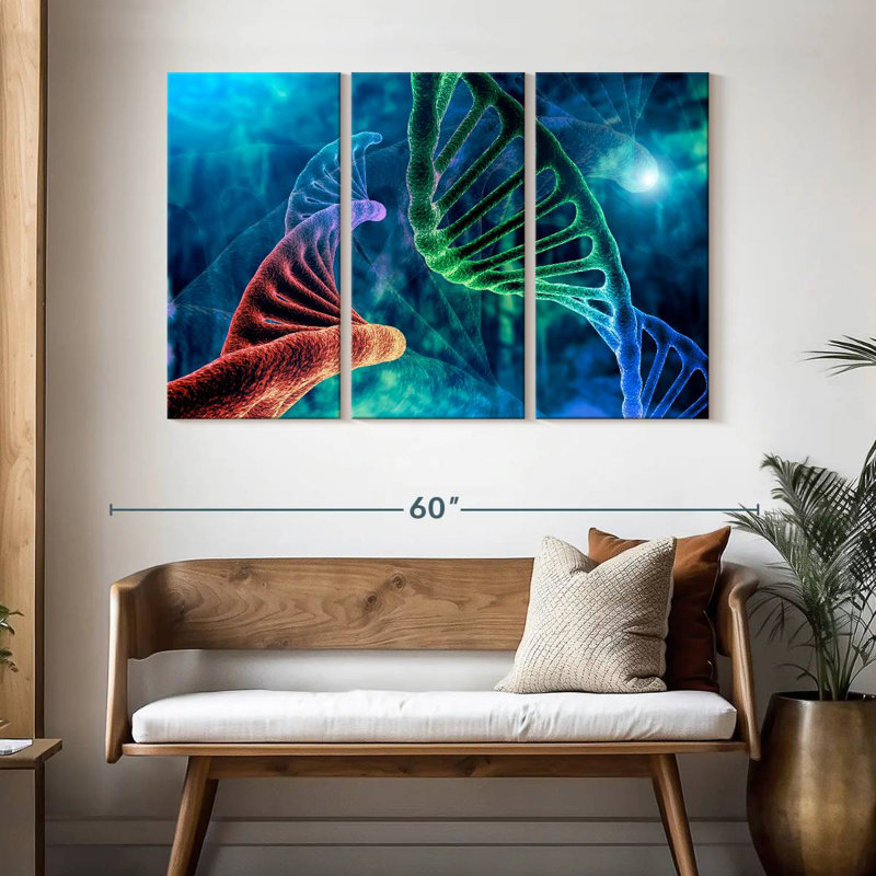 Keiri Two DNA Strands, 32" H x 50" W