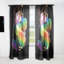 Rideaux arc-en-ciel sur fond noir - Rideau moderne - Velours obscurcissant - 1 panneau-73295410