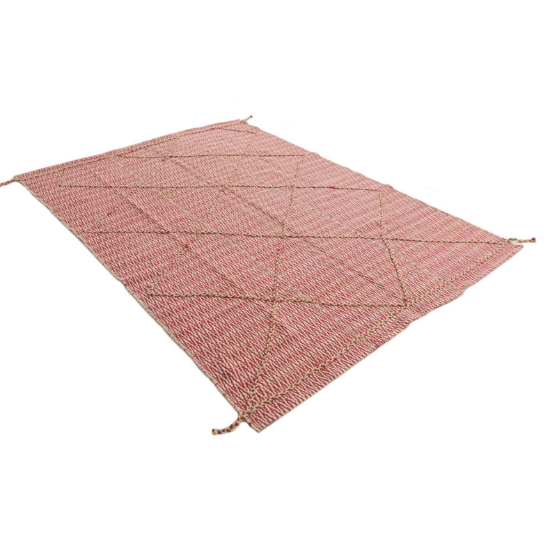 Tapis rose et ivoire 6 x 9 Phillippi