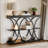 39" Narrow Industrial Console Table with 3-Tier Storage for Entryway, Living Room & Hallway-1670305739